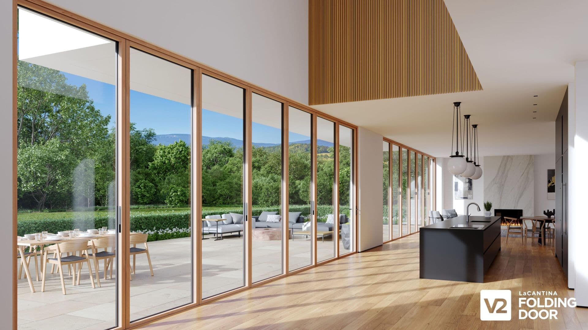wood clad doors